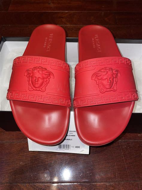 versace medusa slides men replica|versace palazzo slides.